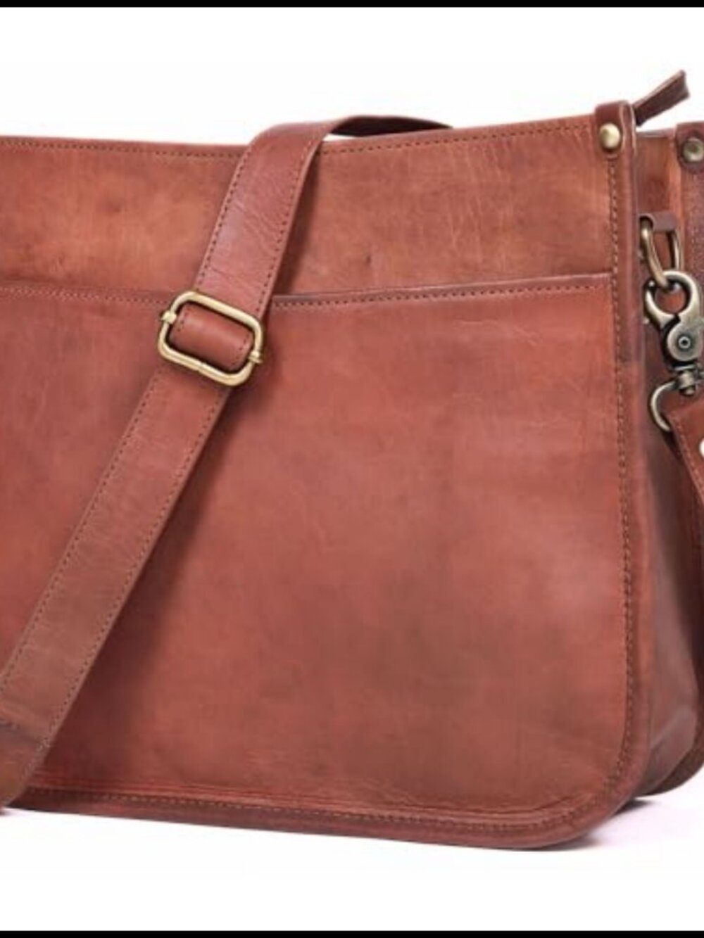 Genuine Leather Crossbody Purse Satchel for Women Cute Everyday Handbag